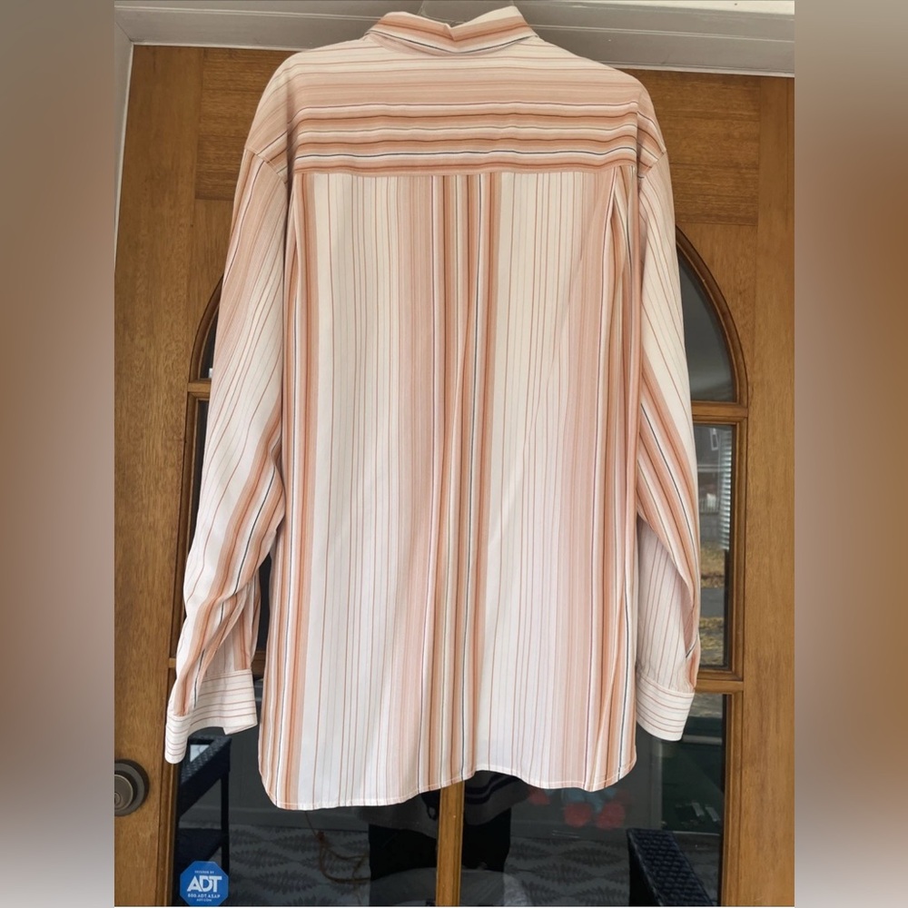 Vintage Tommy Bahama Men’s Silk Button Down Shirt Size XL Orange And White - Picture 4 of 4
